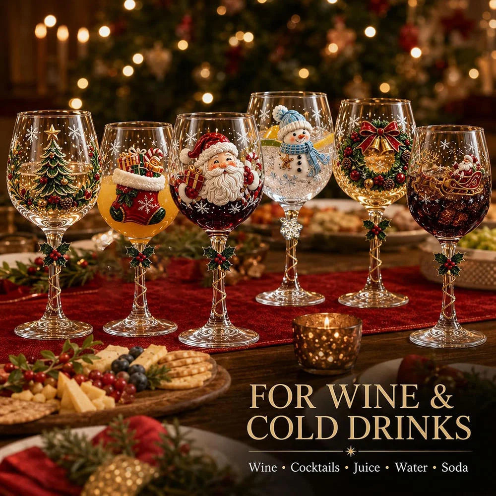 Festive Holiday Glassware Set