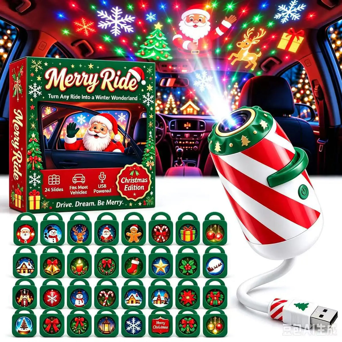 Magical Indoor Holiday Projection System