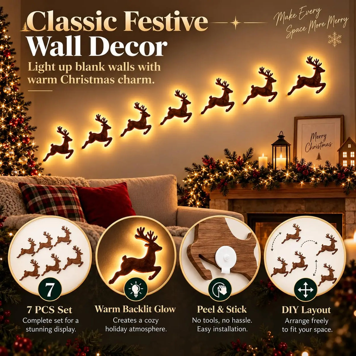 Enchanted Christmas Wall Decor Set