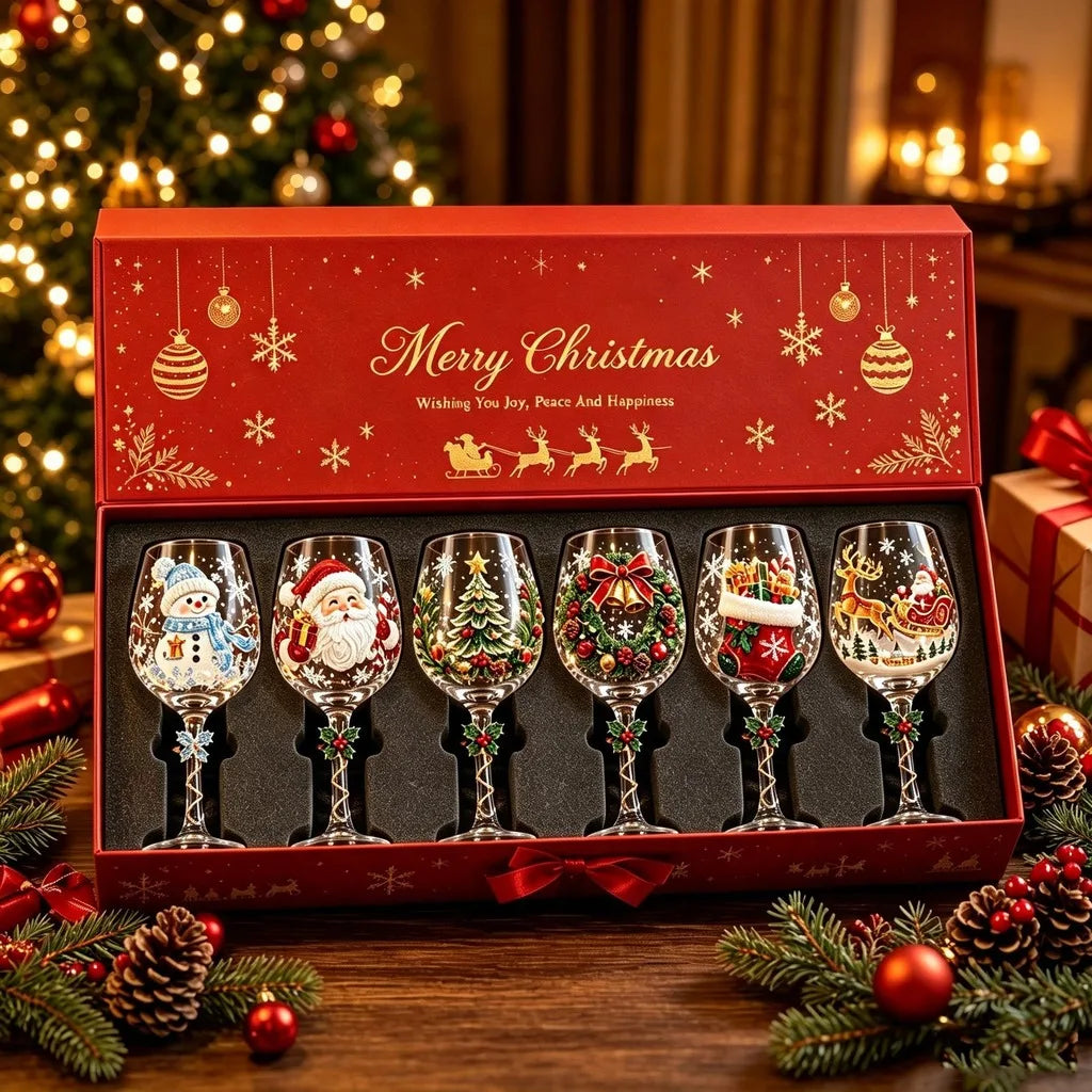 Festive Holiday Glassware Set