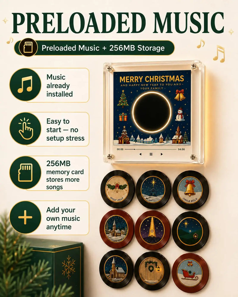 Nostalgic Christmas Music Box Decor